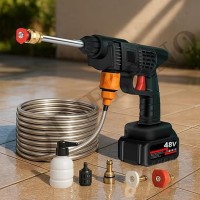 (১০+১০=২০ ব্যাটারি)Bike Car washer Gun Machine Rechargeable with 48V double battery